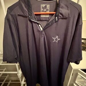 Tommy Bahama Dark Blue Polo Shirt with NFL Cowboys football edition